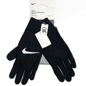 ●送料390円可能商品 ナイキ NIKE 新品 メンズ DRI-FIT 防寒 タッチパネル対応 ランニング グローブ 手袋 黒 [RN1056-082-L] WEA★QWER