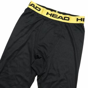 ★ヘッド ゴルフ HEAD GOLF 新品 メンズ 防寒 保温 裏起毛 ロングタイツ スパッツ インナー 黒 Lサイズ [19207-BLK-L]一 四 弐★QWER