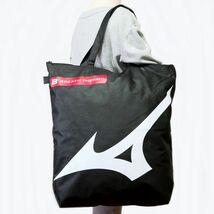 ●送料390円可能商品 ミズノ MIZUNO 新品 ジム 不織布バッグ トートバッグ ショッパーバッグ BAG バッグ 黒 [MIZUNOBAG] 一 六★QWER_画像1