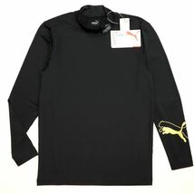 ●送料390円可能商品 プーマ PUMA ゴルフ GOLF DRY コンプレッション 長袖 ハイネックシャツ インナー 黒[3SPU121-BKGOL-LL] 三 参★QWER_画像2