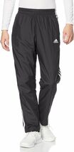 ★アディダス ADIDAS 新品 メンズ 防風性 撥水性 裏起毛トリコット 3ストライプス ウインドパンツ 黒 XL[GE0428-O] 四 弐★QWER_画像3