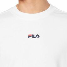 ★フィラ FILA 新品 メンズ カジュアル フロントロゴ クルーネック スウェット トレーナー 白 XLサイズ [440343G-WT-LL] 一 三 参★QWER_画像3