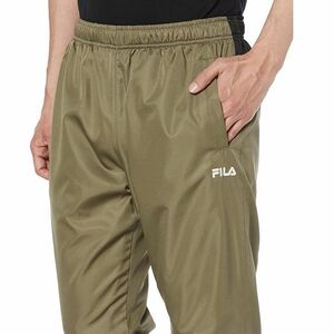 ★フィラ FILA 新品 メンズ 裏起毛 保温 リフレクター トレーニング ジャージ ロング パンツ カーキ L [443343-KH-L] 一 四 弐★QWER★