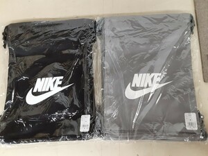 小物タオハン★激安! 未使用 ナイキ/NIKE シューズ 内袋 布袋 巾着袋 収納 ブラック/黒 グレー/灰 約31×約41cm 20枚 部活 クラブ