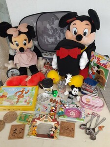 ２F】ディズニー Disney グッズ 雑貨 食器 プリンセス レトロ ぬいぐるみ 写真立て カラトリー コレクション 等 大量まとめてセット 現状