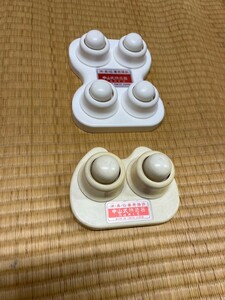 棚４】中山式快癒器 頸推用 2玉 K型 脊髄用 4玉 F型 2個セット ケース付き ツボ 指圧療法 安眠 頭脳明快 胃腸 健康器具 ヘルスケア レトロ