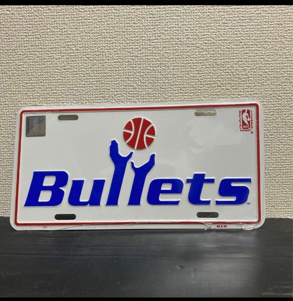 BULLETS ブレッツ「NBA ライセンスプレート」