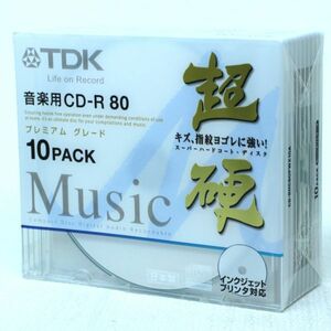 550d 未使用 パッケージ傷 日本製 TDK 音楽用 CD-R 80 超硬 10枚パック CD-RHC80PWX10A ハードコート