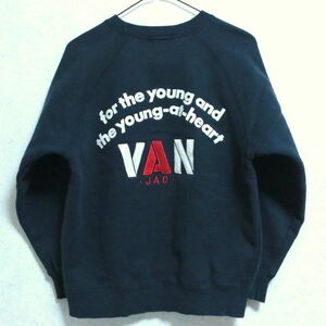 001d редкость VAN JAC Van ja Kett задняя сторона арка Logo тренировочный футболка жакет размер S Junk 