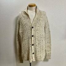 超希少 40s ペンドルトン PENDLETON ヴィンテージ ケーブルニット ウールカーディガン Vintage Wool Cardigan ネップ ショールカラー USA_画像1