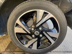 5kurudepa ルークス 4AA-B45A タイヤ ホイール １本 ヨコハマ 165/55R15 純正 アルミ ４穴 P=100 B44A B47A B48A HWS ターボ 32925