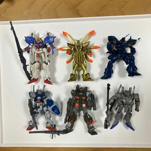 6体セット ①Ex-sガンダム②ゴッドガンダム③ケンプファー④ゼータプラス⑤ガンダムGp01⑥フルアーマーガンダム