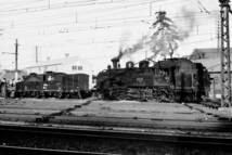 (B23)518 写真 古写真 鉄道 鉄道写真 蒸気機関車 C1170 つばめ 昭和36年頃 フィルム 変形 白黒 ネガ まとめて 4コマ _画像2
