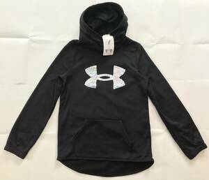 新品4,400円★UNDER ARMOUR☆アンダーアーマー★スパンコール★女の子パーカー★新世代フリース★シークイン ロゴ フーディー★size140 YMD