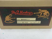 1000円～未使用 ジェラード JELADO The 2 Monkeys スポルティフ Sportif ブラックカーフ モカシン ブーツ サイズ7_画像7