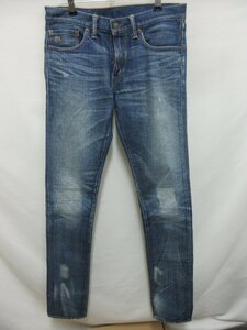 1000円～RRL ダブルアールエル ストレッチ スキニーフィット デニムパンツ サイズ27　①