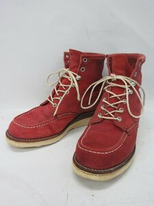 ◆1000円～チペワ CHIPPEWA 90's ヴィンテージ スウェードレザー モックトゥ ワークブーツ