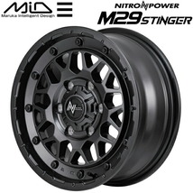 MID NITRO POWER M29 STINGER ホイール1本 バレルブラック 6.5J-16インチ 6穴/PCD139.7 インセット+38_画像1