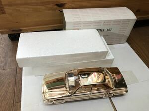 シガレットケース TOYOTA トヨタ CROWN クラウン 1983 CIGARETTES BOX レトロ アンティーク 昭和レトロ 小物入れ 金属製 旧車 当時物 