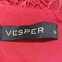 1円 ドレス VESPER ミニドレス 6 赤 カラードレス キャバドレ 発表会 イベント　中古１４４５_画像9