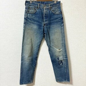 (^w^)b LEVI'S リーバイス 701 XX デニム ジーパン ヴィンテージ クロージング バックル バック ボタンフライ ビッグE 赤耳 7966EE