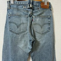 (^w^)b 日本製 LEVI'S リーバイス 702 XX デニム ジーパン ヴィンテージ クロージング バックル ボタンフライ ビッグE 赤耳 W29 7969EE_画像4