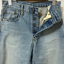 (^w^)b 日本製 LEVI'S リーバイス 702 XX デニム ジーパン ヴィンテージ クロージング バックル ボタンフライ ビッグE 赤耳 W29 7969EE_画像5