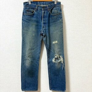 (^w^)b USA製 LEVI'S Levi's リーバイス 501 80s 90s ヴィンテージ デニム ジーパン パンツ 赤タブ ボタンフライ 脇割 ダメージ W31 7977EE