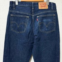 (^w^)b Levi’s リーバイス 528 デニム ジーンズ ジーパン パンツ ボトムス 赤タブ ジッパーフライ ペーパーパッチ 濃紺 W33 8204EE_画像4