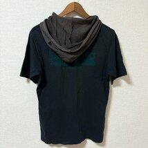 (^w^)b Under Coverism FOR REBELS アンダーカバー イズム 半袖 ショートスリーブ パーカー フード Tシャツ バックプリント 黒 2 8173EE_画像2