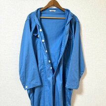 (^w^)b OOKA オオカ 商事 つなぎ ツナギ 作業 服 着 オールインワン フロント ボタン 青 ブルー ゆっつたり 大きい サイズ 3L 8137EE_画像5