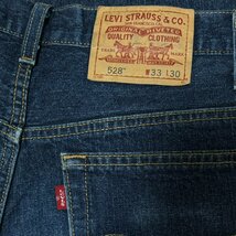 (^w^)b Levi’s リーバイス 528 デニム ジーンズ ジーパン パンツ ボトムス 赤タブ ジッパーフライ ペーパーパッチ 濃紺 W33 8204EE_画像7