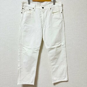 (^w^)b 日本製 Levi's リーバイス 505-13 ホワイト デニム パンツ ボトムス 赤タブ ジッパーフライ ペーパーパッチ 脇割 W36 8207EE