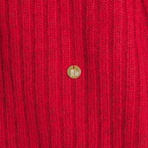 ◆美品 送料無料◆ Dignite collier ディニテコリエ ゆったり♪ ウール リブ ニット 長袖 セーター 赤 レッド レディース F　0444B0_画像4