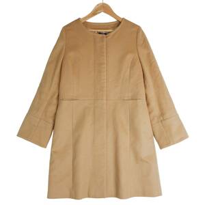 * superior article free shipping * INED Ined cashmere 100% no color coat beige Camel lady's 7 * made in Japan * 0384B0