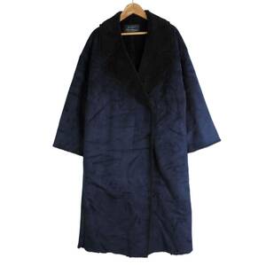 * beautiful goods free shipping * Nano Universe Nano Universe gorgeous easy! reverse side boa fake mouton coat navy blue navy lady's 0404B0