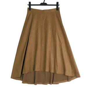 * beautiful goods free shipping * PINKY&DIANNE Pinky & Diane fake suede long skirt tea lady's 38 M * made in Japan * 1114B0