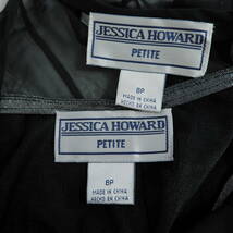 ◆新品 タグ付き◆ JESSICA HOWARD ジェシカハワード インナー付き ノースリーブ ロング ワンピース 黒 ブラック レディース 8P　2224B0_画像8