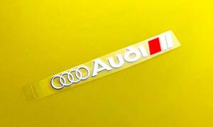  color .. place . sticking possible 0000 Audi/// Logo aluminium sticker large ⑩h