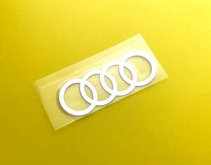  color .. place . sticking possible 0000 Audi Logo Mark aluminium sticker small ⑩a