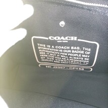 COACH コーチ ハンド・トートバッグ ロゴ カーゴ トート ブラック 新作_画像7