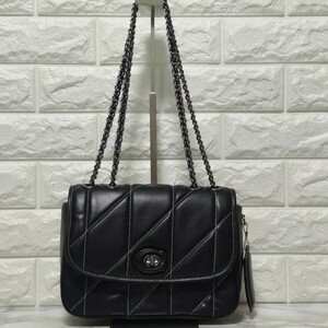 COACH Coach pillow Madison shoulder bag black black 