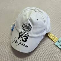Y-3 キャップ 帽子 ヨウジヤマモト adidas Yohji Yamamoto cap 野球帽 アディダス　ホワイト　サイズ58cm やや黄ばみあり_画像2