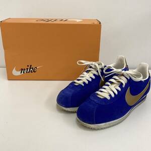 NIKE CLASSIC CORTEZ VNTG ブルー 青 US8.5 ナイキ コルテッツヴィンテージ スウェード スニーカー 靴 4010391