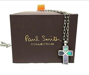  Paul Smith natural shell attaching Cross necklace ( case attaching ) accessory silver pendant 