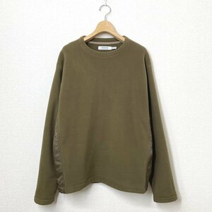 【美品 定価2.5万円】nonnative ノンネイティブ COACH CREW PULLOVER POLY FLEECE POLARTEC フリースプルオーバー １ カーキ 切替