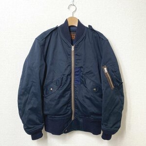 【メンズ】BEAMS ビームス ボンバージャケット 38 ネイビー 紺 ブルゾン フライトジャケット MA-1