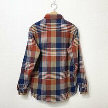 WESTRIDE ウエストライド 長袖ネルシャツ 38 オレンジ チェックシャツ WEST RIDE_画像2