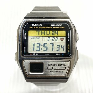 CASIO カシオ BP-300 血圧チェッカー デジタル腕時計 シルバー カレンダー 血圧計