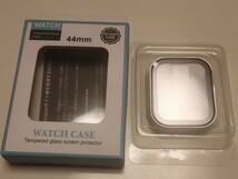 LISAMER 対応 Apple Watch ケース Series 9/8/SE/7/6/5/4 44mm アップルウォッチ用 ケース 防水 一体型 新デザイン 超薄型 PC+ガラス素材 _画像8
